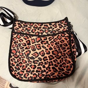 Neoprene cheetah crossbody